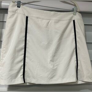 Maggie Lane White Black Mini Golf, Tennis Skirt/Short with Black Trim